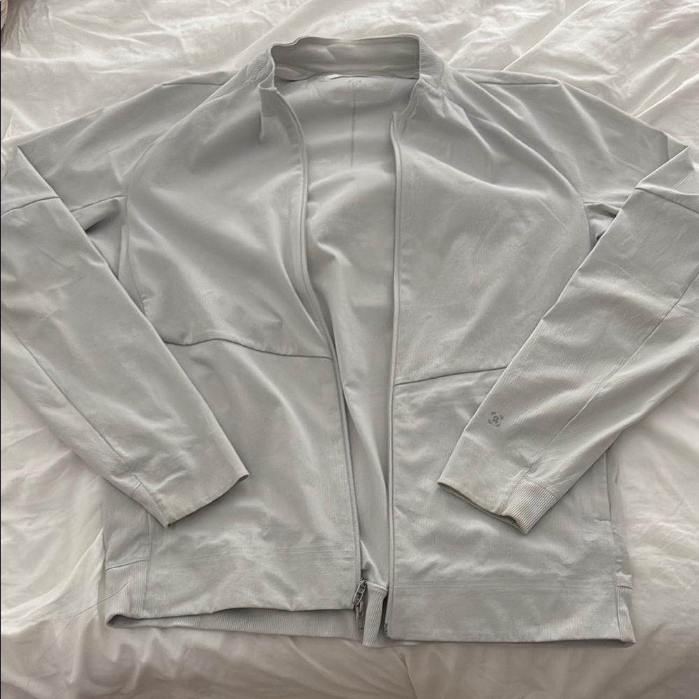 Lululemon Light Gray Zip-Up Jacket